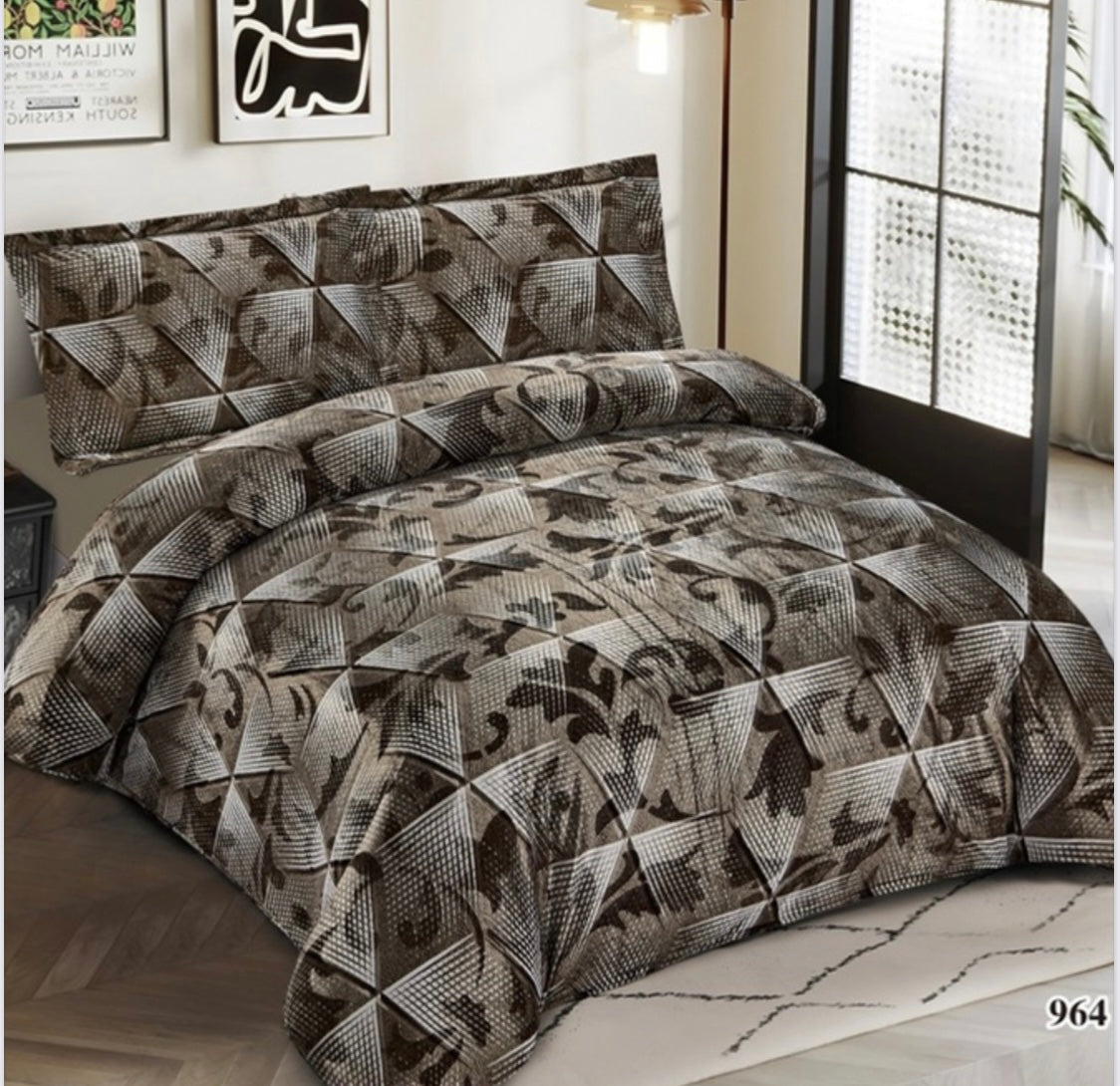 Super King Size Winter Bedsheet Set