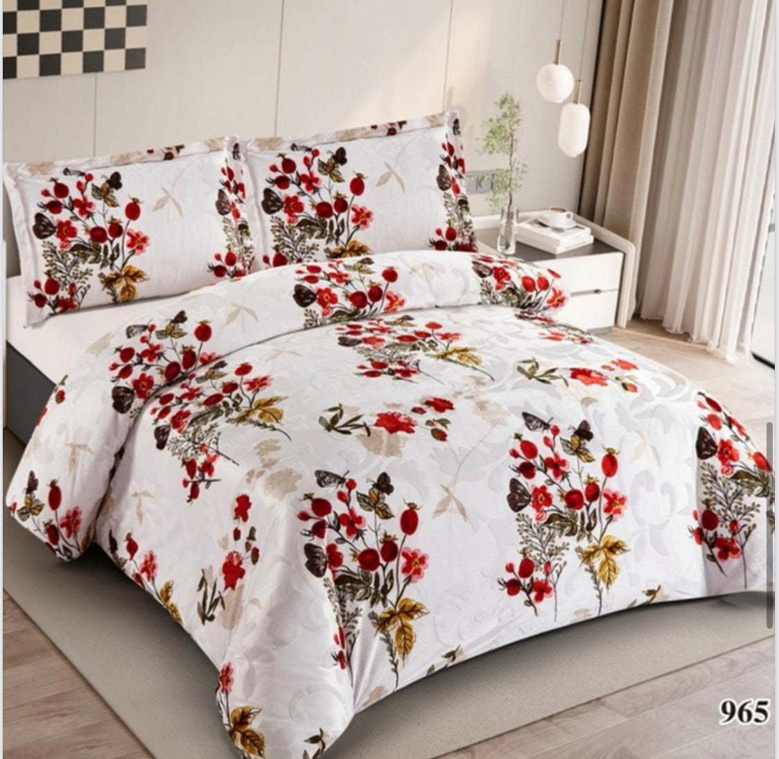 Super King Size Winter Bedsheet Set